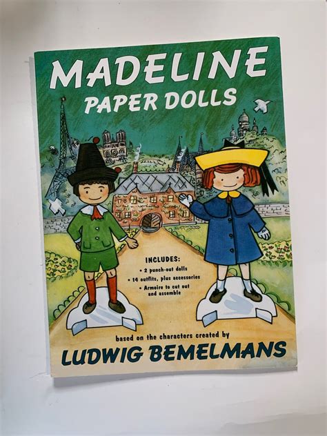 1994 Madeline Paper Dolls Book With Pepito 2 Punch Out Dolls 14