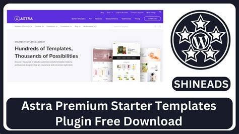 Astra Premium Starter Templates Plugin Free Download v4.4.8 (25-11-2024)