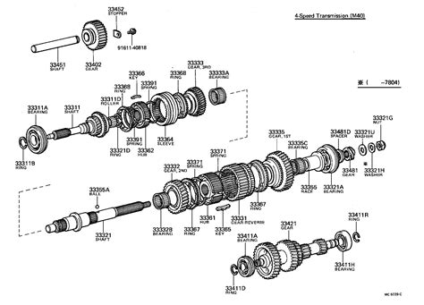 Hub Transmission Clutch No Toyota Yoshiparts