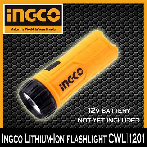 Ingco Lithium Ion Flashlight CWLI1201 Lazada PH