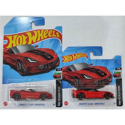 Hot Wheels Corvette C7 Z06 Convertible Case B And C 2023 Long Or Short