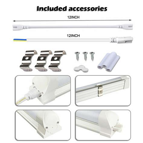 Pcs T Ft Led Tube Light Bulbs W Foot Led Shop Light