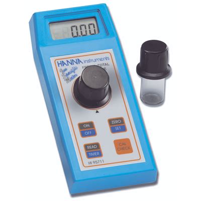 HI95711 Free And Total Chlorine Photometer With 525 Nm Filter And Cal