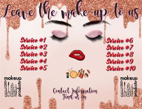 Makeup Artist Template Postermywall