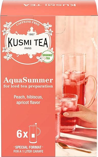 Kusmi Tea AquaSummer Infusion Glacée Bio Mélange d Hibiscus et de