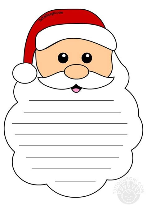 Letterina Di Natale Con Babbo Natale Tuttodisegni