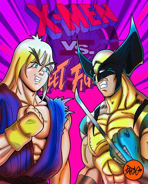 xmen  street fighter  pardodibujo  deviantart