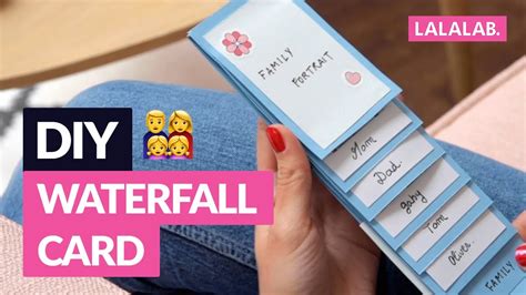 DIY HOW TO DO A WATERFALL CARD YouTube