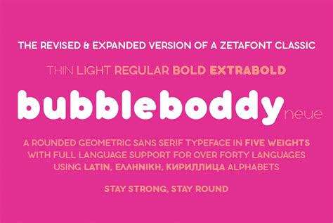 Bubbleboddy Neue Font Fontpath