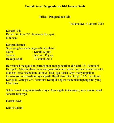 Contoh Surat Pengunduran Diri Kerja Dari Sekolah Surat Lamaran Kerja