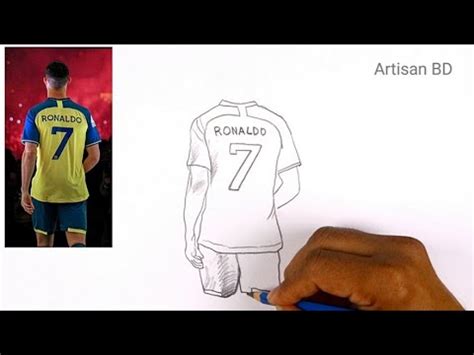 How To Draw Cristiano Ronaldo Ronaldo Pencil Sketch Cr7 From Al Nassr