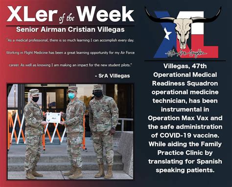 Xler Of The Week Senior Airman Adrien Cristian Villegas Laughlin Air