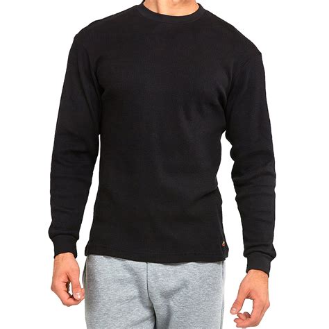 Knocker Mens 100 Cotton Thermal Top Waffle Knit Henley Undershirt