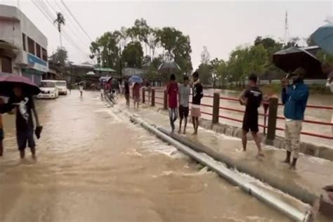 Assam Heavy Rainfall In Dima Hasao Causes Flooding And Landslides