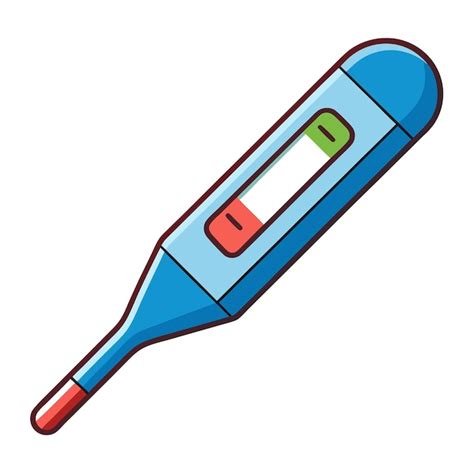 Electronic thermometer clipart cartoon style vector illustration ...