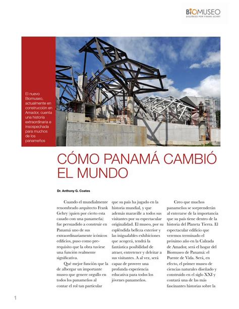 PDF CÓMO PANAMÁ CAMBIÓ EL MUNDO 1 CÓMO PANAMÁ CAMBIÓ EL MUNDO