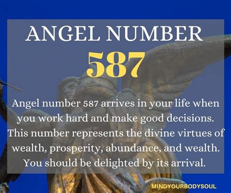 587 Angel Number Meaning And Symbolism Mind Your Body Soul