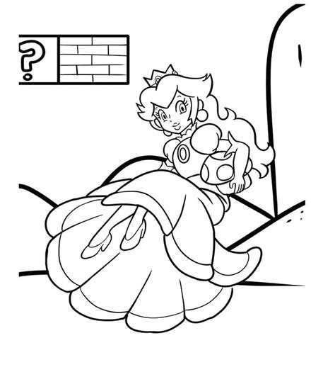 Desenhos De Princesa Peach De Mario Bros Para Colorir E Imprimir