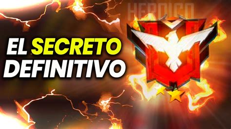 Secretos Para Subir A Heroico Rapidamente En Free Fire Youtube