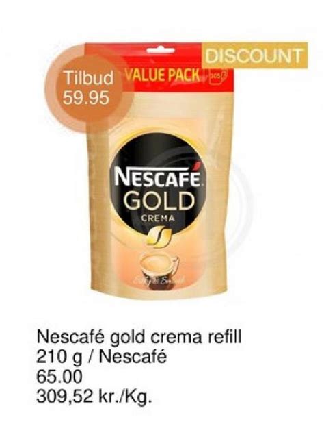 Nescafe Gold Crema Instant Kaffe Nemlig 2021 Alle Tilbudsavis