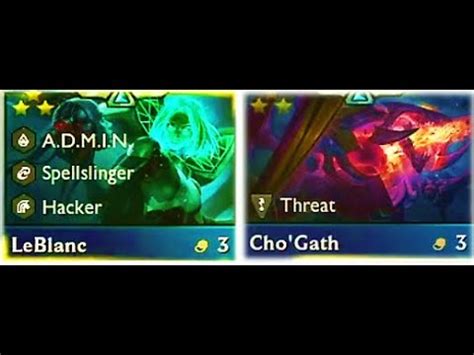 Tft Set Star Cho Gath Leblanc Double Trouble Youtube