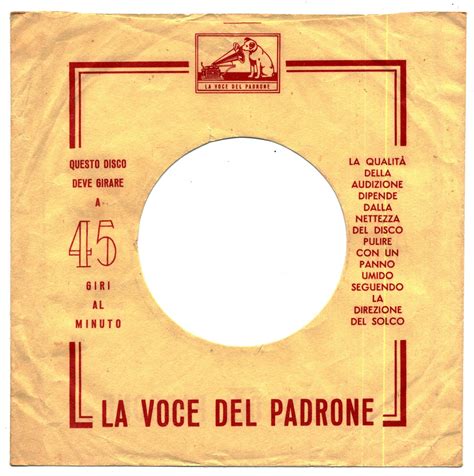 La Voce Del Padrone Record Sleeve La Voce Del Padrone His Flickr