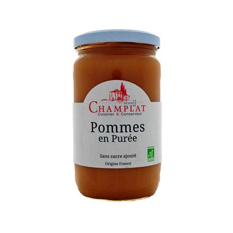 Pur E De Pommes Cuites En Marmite Sans Sucre Ajout Bio Champlat