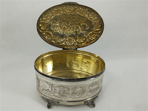 Rare Vintage Judaica Silver Etrog Box Etsy