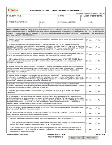 Navpers 1300 16 Form ≡ Fill Out Printable Pdf Forms Online