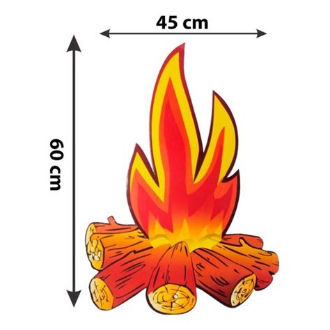 Kit Painel Decorativo Bal O E Fogueira Festa Junina Promo O Em