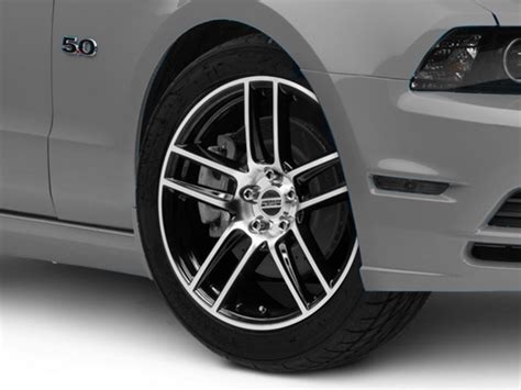 Mustang Laguna Seca Style Black Machined Wheel 19x9 10 14 All