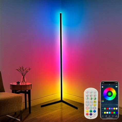 Corner Floor Lamp Color Changing Led Floor Lamp With Music Sync