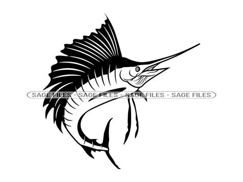 Sailfish 6 Svg Sailfish Logo Svg Sailfish Fishing Svg Fish Svg