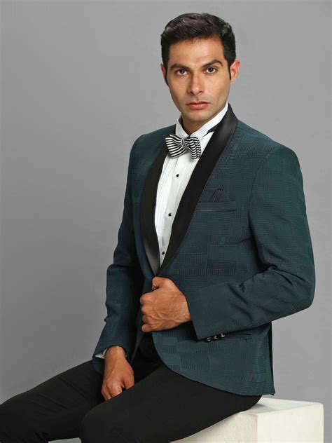 Rentbuy Green Spiral Tuxedo Blazer Home Trial Free Delivery