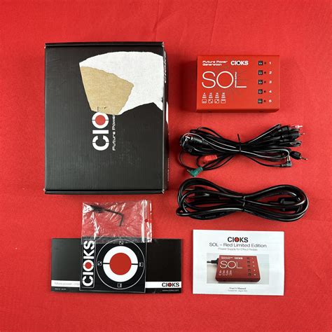 [used] Cioks Sol Pedal Power Supply Red Gear Hero Exclusive See Description Guitar Pedals