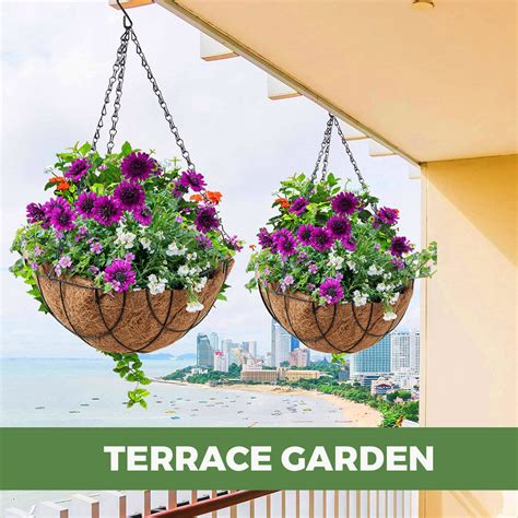 12 Inch Coir Basket Liners Coco Coir Hanging Planters Coirgarden Coir Garden