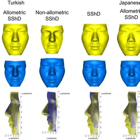 Three Dimensional Visualizations Of Facial Configuration Associated Download Scientific Diagram