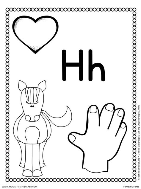 Letter H Printables — Mommy Is My Teacher