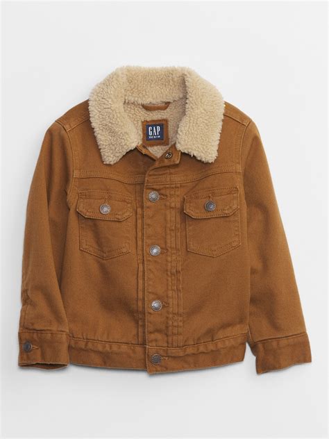 BabyGap Sherpa Icon Denim Jacket Gap Factory