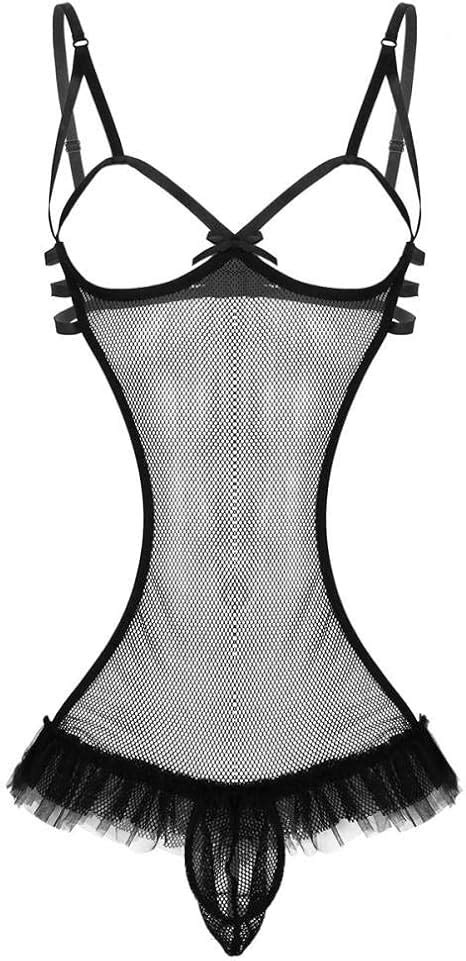 Gwsfq Sexy Lingerie For Sexy See Throughsexy One Piece Netted Bodysuit