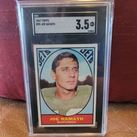 1967 Topps 100 Joe Namath Sgc 35 Vg Ex Jets Ebay