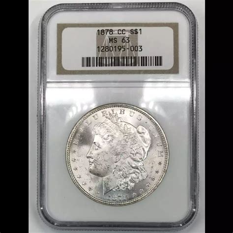 1878 Cc Morgan Silver Dollar Ngc Ms 63 Old Pueblo Coin