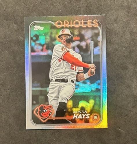 2024 Topps Series 1 Baseball AUSTIN HAYS 307 Rainbow Parallel