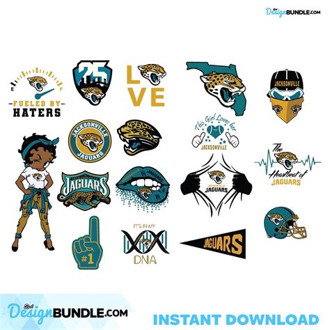 Jacksonville Jaguars Bundle Svg Jacksonville Jaguars Svg Jaguars