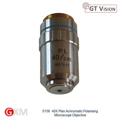 X Plan Achromatic Polarising Microscope Objective Gxm