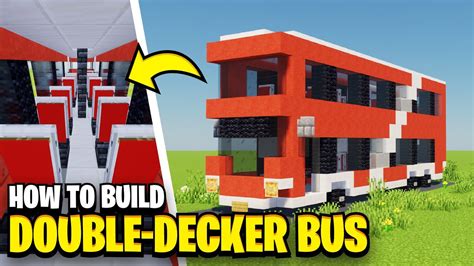 How To Build A Double Decker Bus In Minecraft Youtube