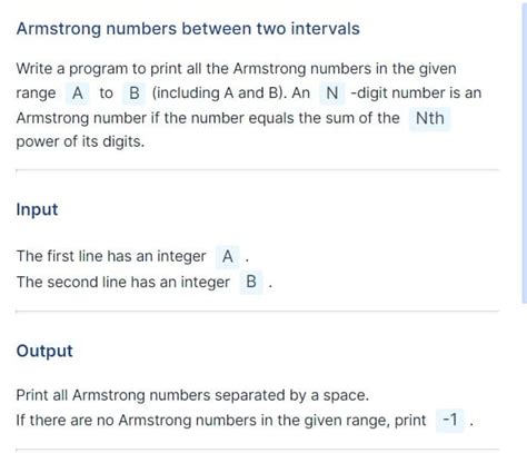 Answered Armstrong Numbers Between Two Intervals Bartleby