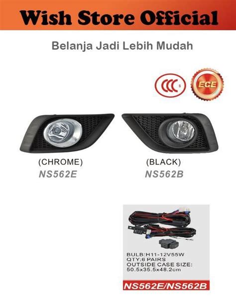 Foglamp Fog Lamp Lampu Kabut Bumper Nissan Grand Livina