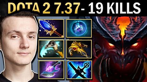 Shadow Fiend Gameplay Miracle With Aghanims And 19 Kills Dota