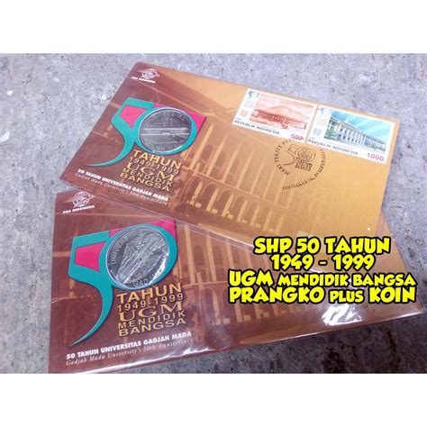 Jual SHP Prangko 50 Tahun 1949 1999 UGM Plus Koin Shopee Indonesia